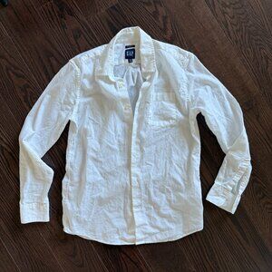 GAP Linen-blend button-down shirt
